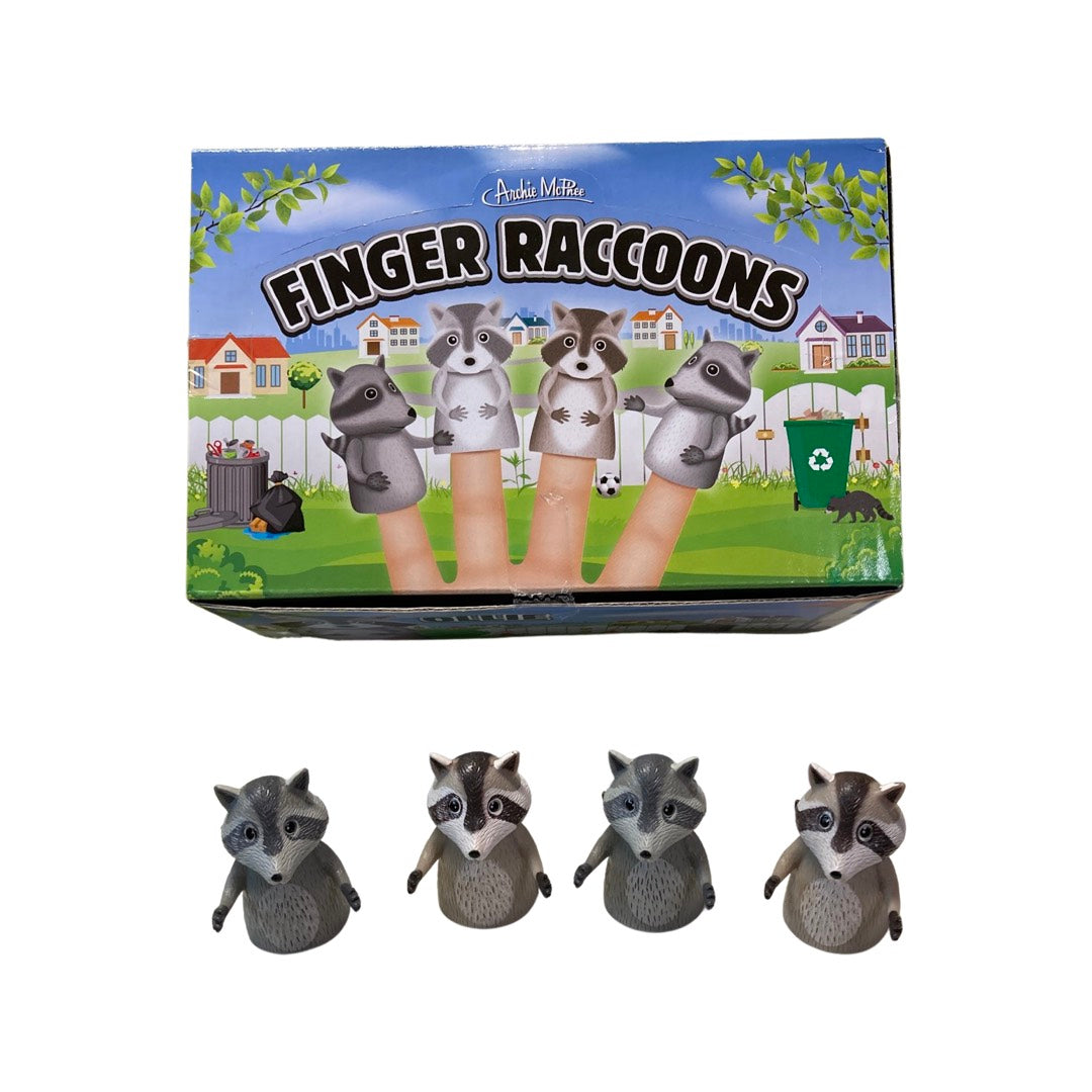Raccoon Finger Puppets