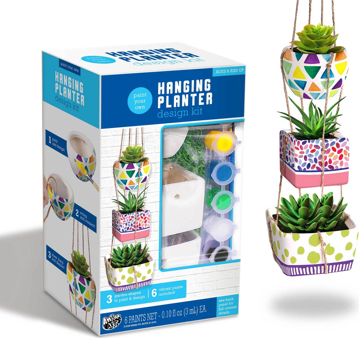 paint your own hanging planter Paint Your Own Hanging Planter Design Kit