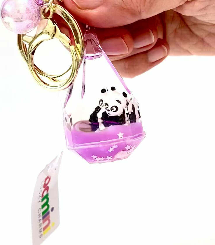 Panda Diamond Floaty Key Charm (assorted)