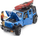 Jeep Wrangler Rubicon Unlimited with Kayak and Kayaker