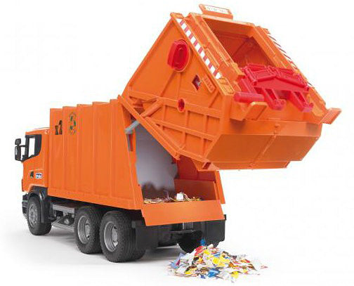 SCANIA R-Series Garbage Truck (Orange)