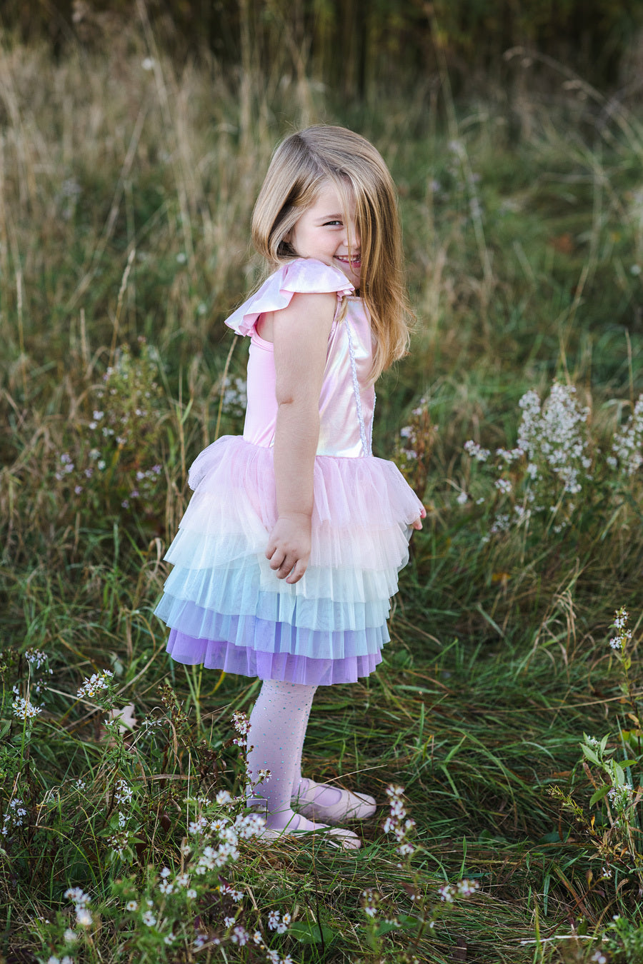 Rainbow Ruffle Tutu Dress