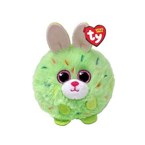 Kiwi Green Bunny Puffie Beanie Ball