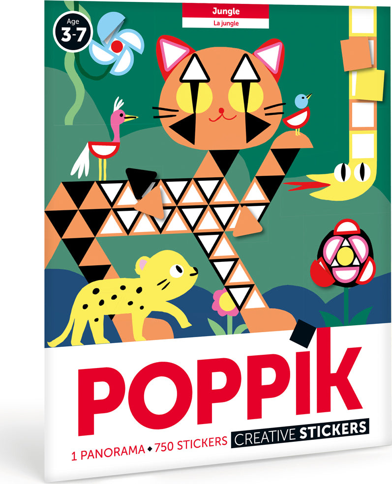 Poppik stickers panorama poster -  Jungle