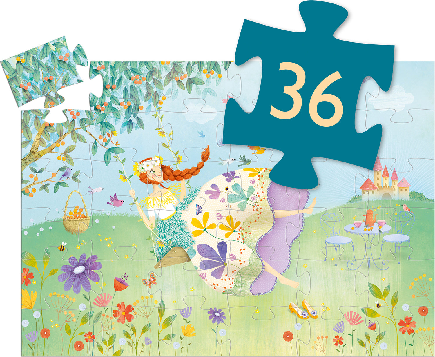 Djeco The Princess Of Spring 36Pc Jigsaw Puzzle