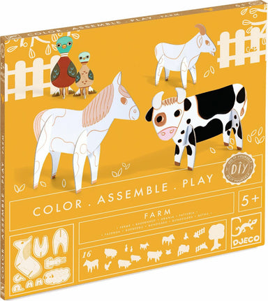  DIY Farm Color Assemble Play Kit