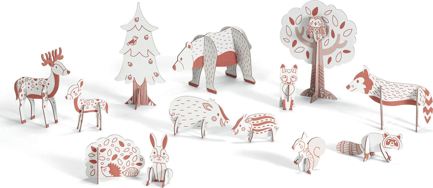 DIY Color Assemble Play Craft Kit: Wood