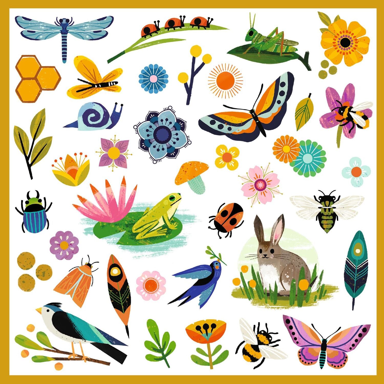 DJECO Garden Sticker Sheets