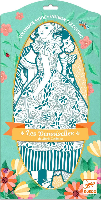  Les Demoiselles Rebekka & Friends Fashion Colouring Paper Dolls