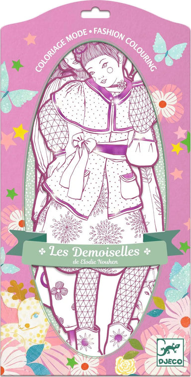  Les Demoiselles Rosemary & Friends Fashion Colouring Paper Dolls