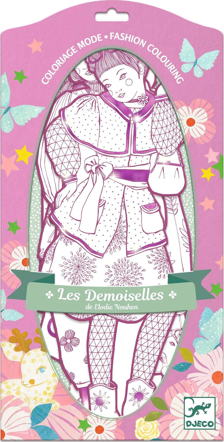  Les Demoiselles Rosemary & Friends Fashion Colouring Paper Dolls