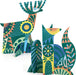 Folk Animal Scratch Card Sculptures Activity Set