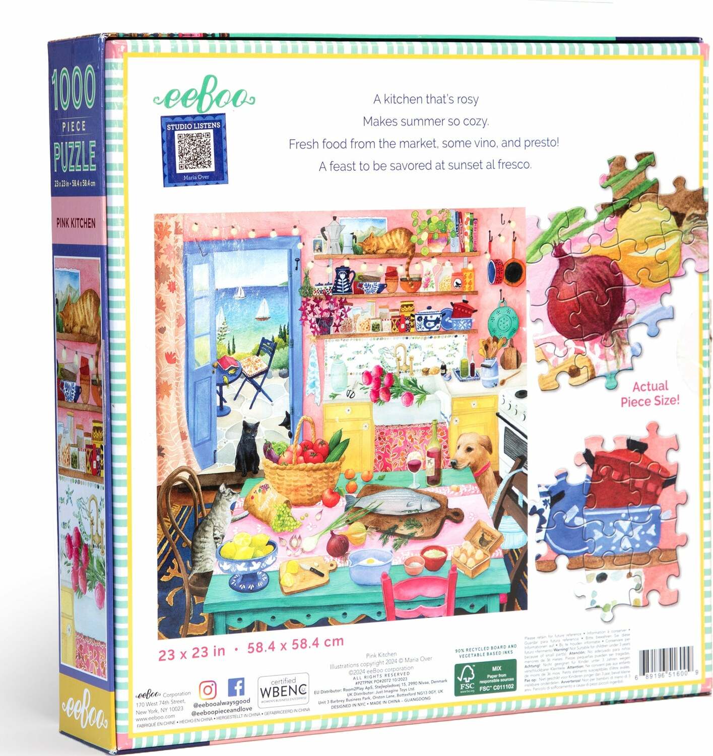 Pink Kitchen 1000 Piece Puzzle