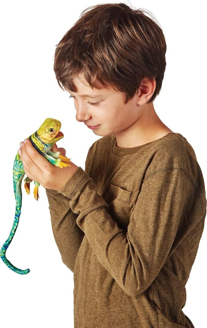 Mini Collared Lizard Puppet