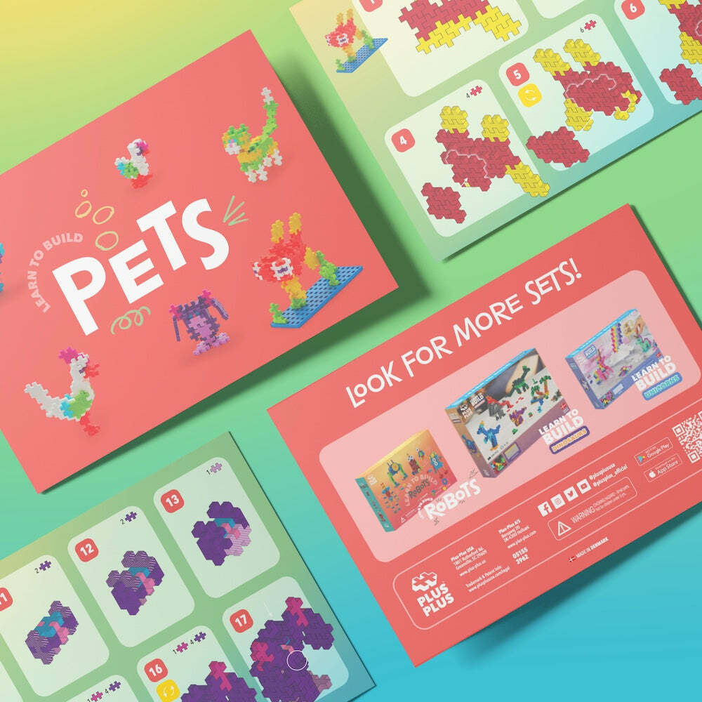 Plus-Plus Learn To Build - Pets 275 pcs