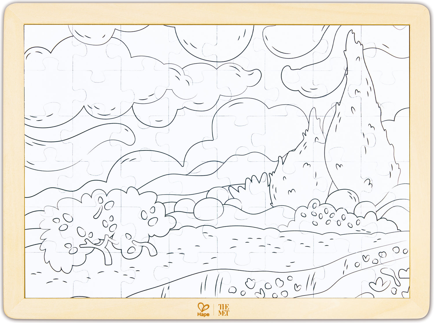 Van Gogh Cypresses Puzzle