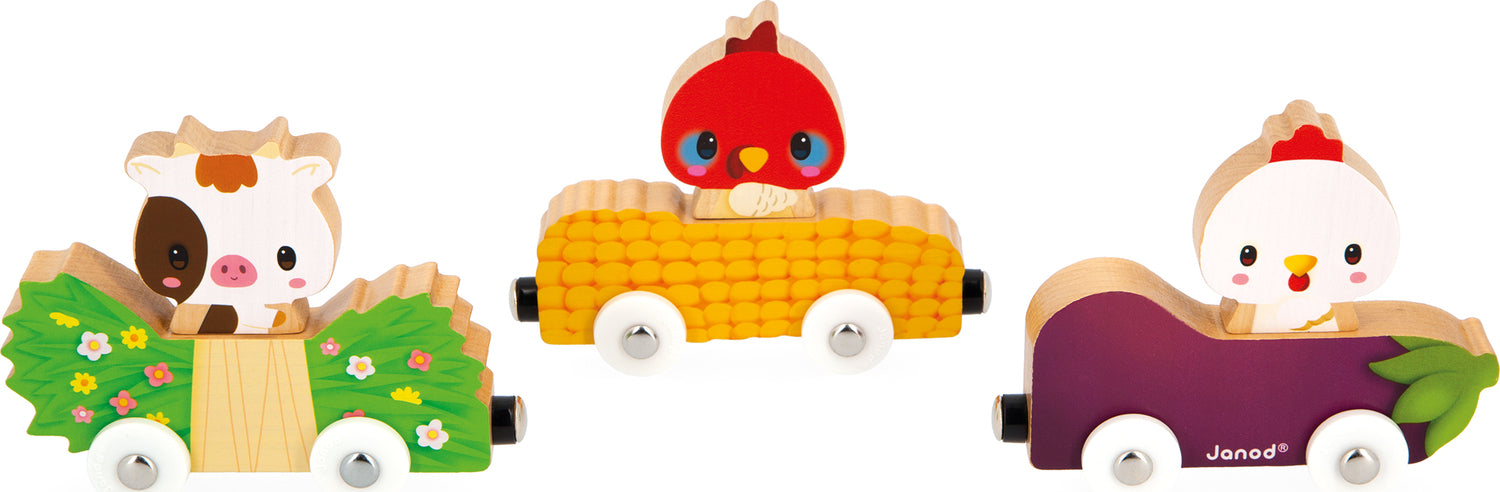 Farm Magnetic Animal Cars