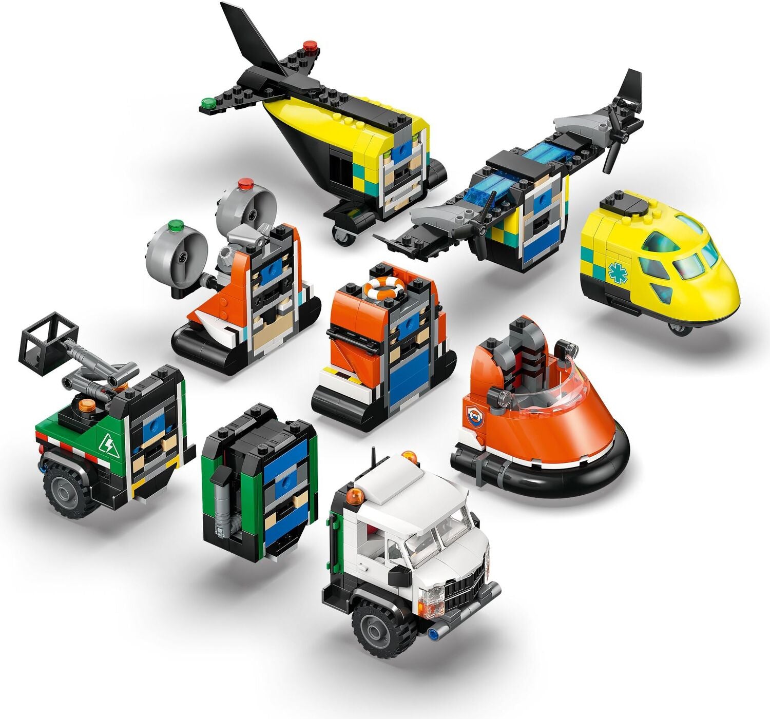 LEGO City Great Vehicles: Airplane, Service Truck & Hovercraft Remix