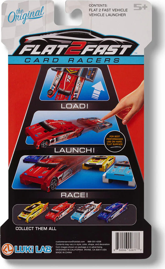 Flat 2 Fast Card Racers (Sky Blue)