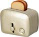 Miniature Toaster and Bread Silver