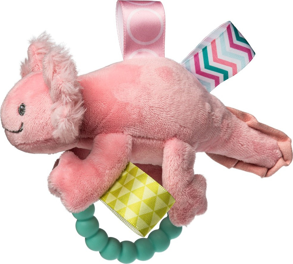 Taggies Lizzy Axolotl Teether Rattle - 9"