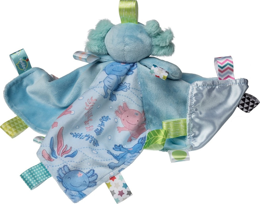 Taggies Fizzy Axolotl Character Blanket - 13x13"