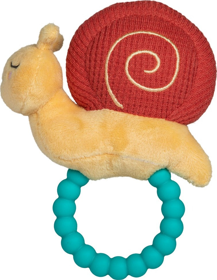 Skippy Snail Teether Rattle - 6"