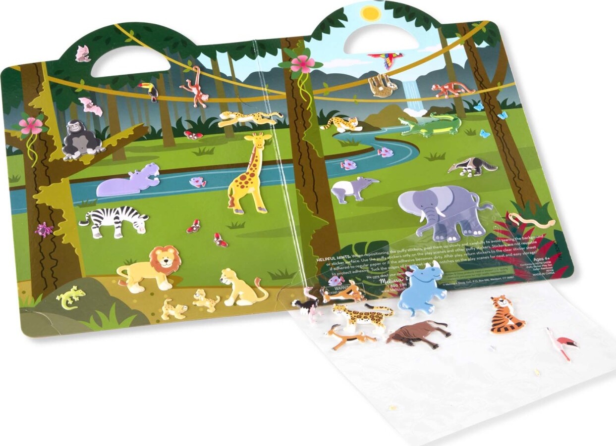 Puffy Sticker Play Set - Safari