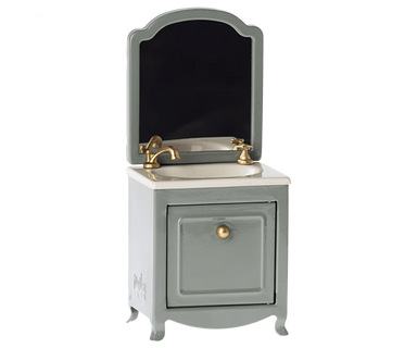 Maileg Mouse Sink Dresser with Mirror for Mouse - Mint
