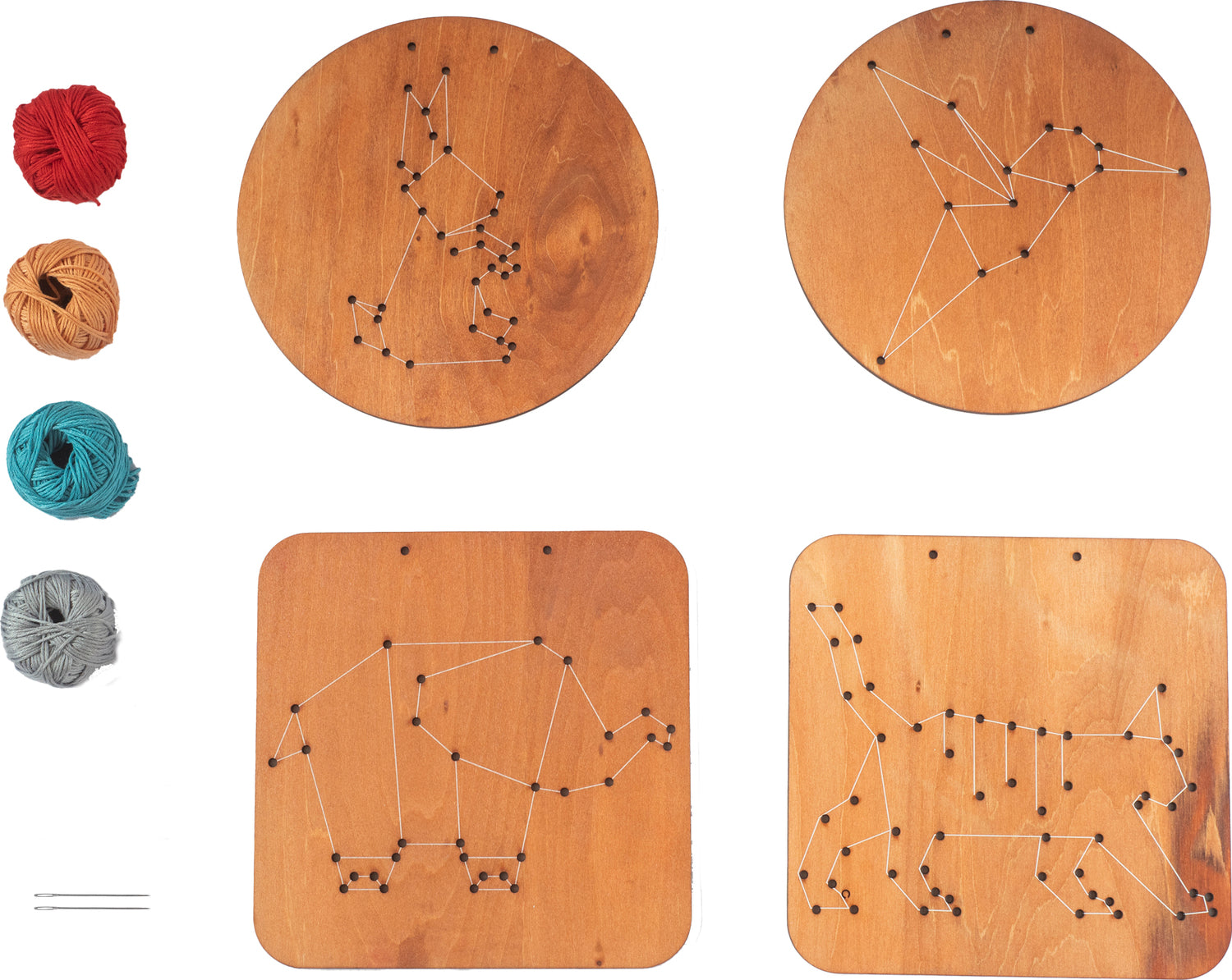 Wooden Embroidery Kit - Animals