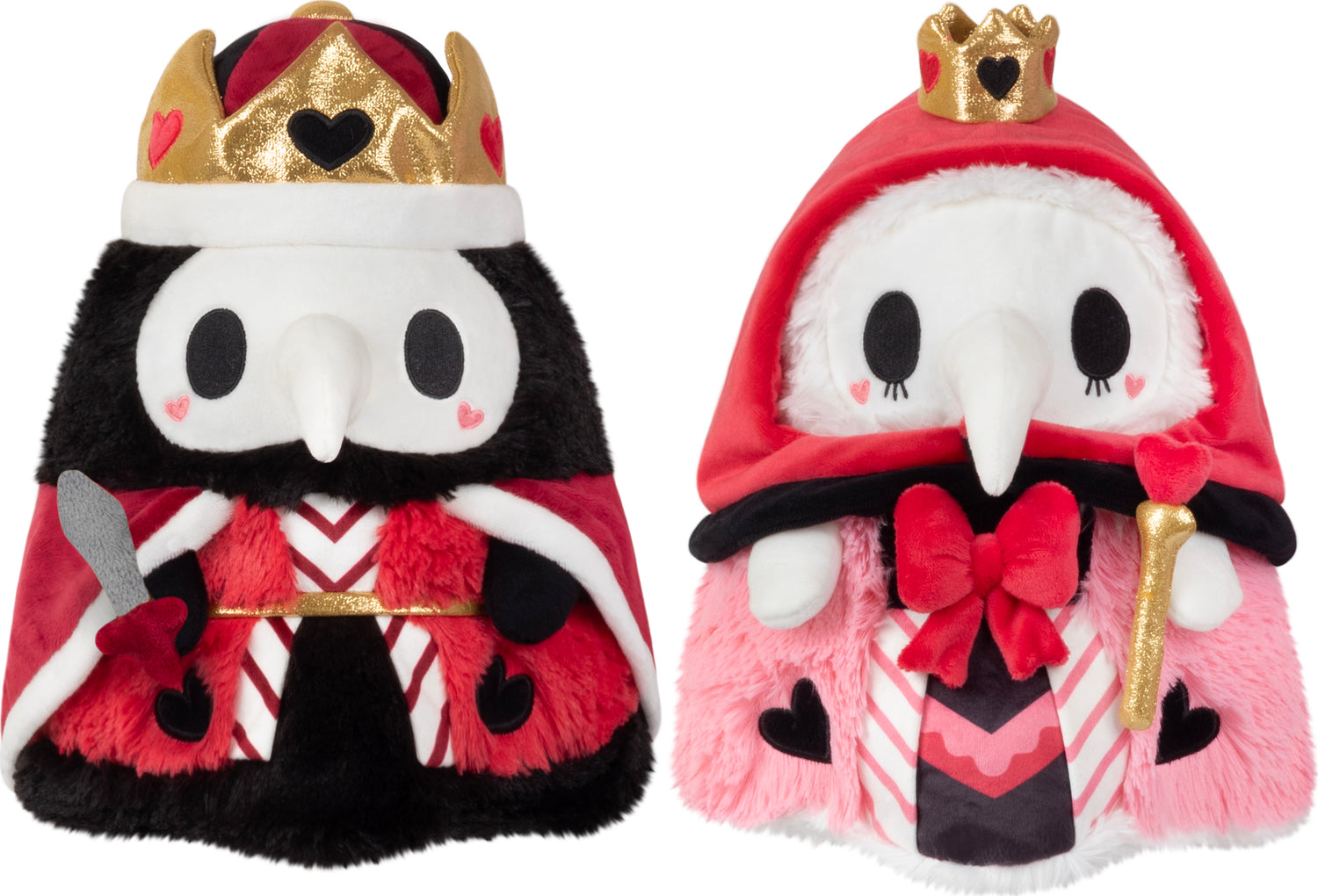 Mini Squishable King and Queen Plague Doctor and Nurse Set