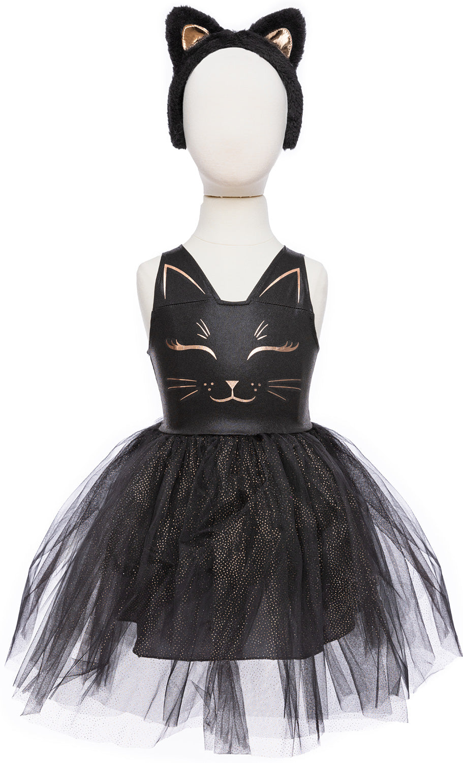 Black Cat Dress with Headband Size 5/6 Piccolo Mondo Toys Black Cat Dress with Headband Size 5/6 Piccolo Mondo Toys