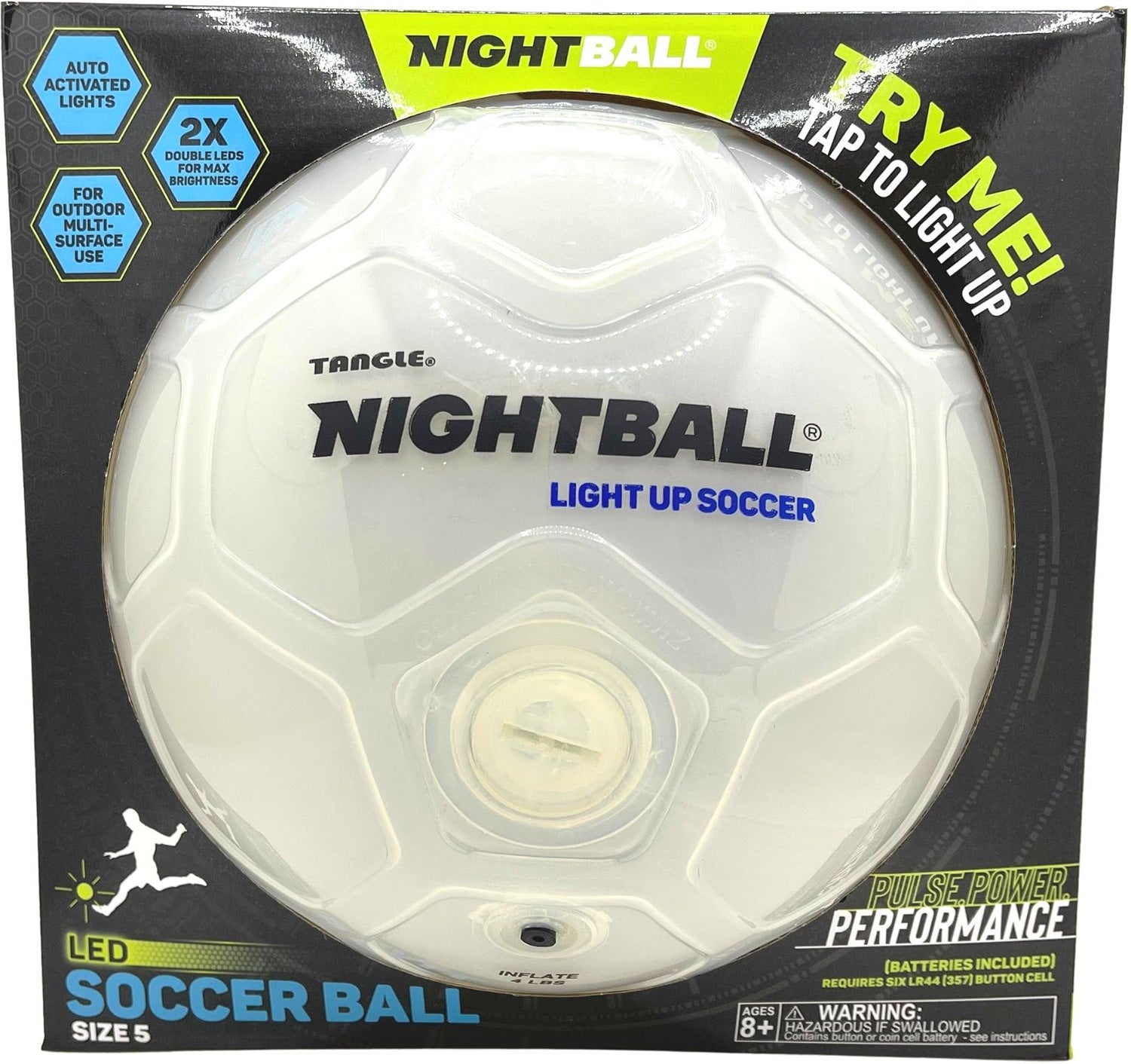 Tangle NightBall Soccer - White