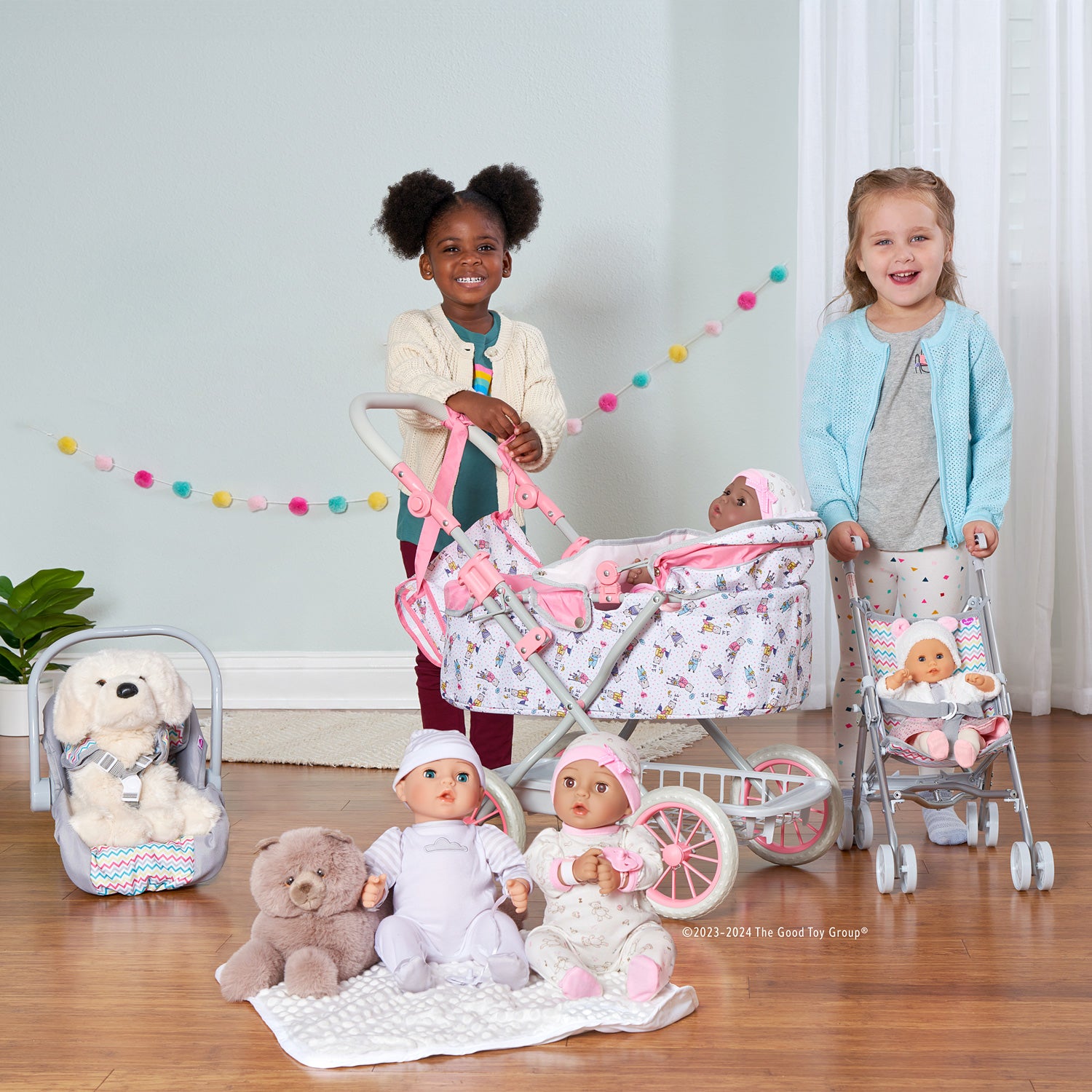 umbrella stroller for dolls Adora Zig Zag Rainbow Umbrella Mini Doll Stroller