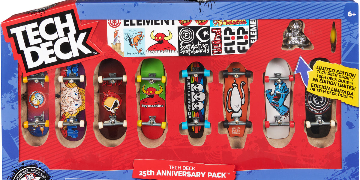 Tech Deck 25th Anniversary Pack with 8 Boards — Piccolo Mondo Toys