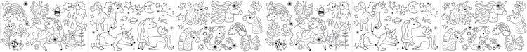 Haku Yoka Coloring Roll Kit Fantasy Unicorn