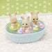 Calico Critters Triplets Baby Bathtime Set