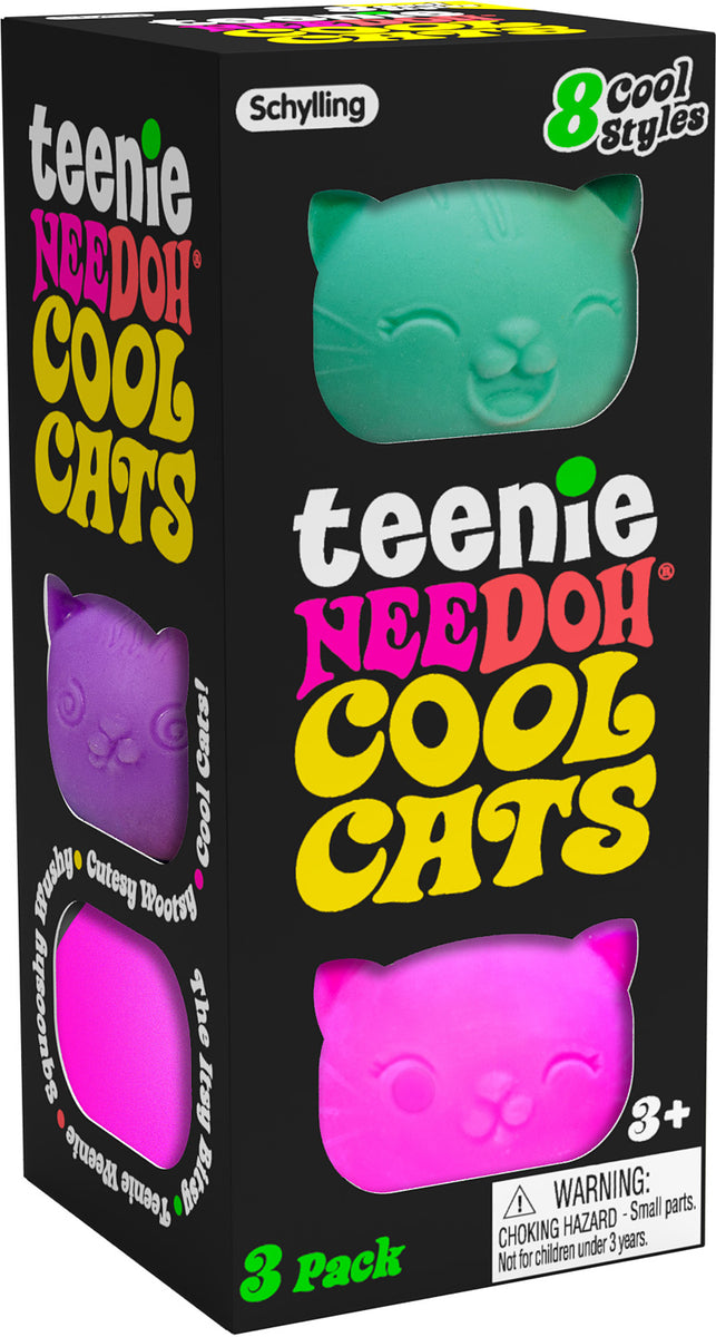 Teenie NeeDoh Cool Cats 3 pk — Piccolo Mondo Toys