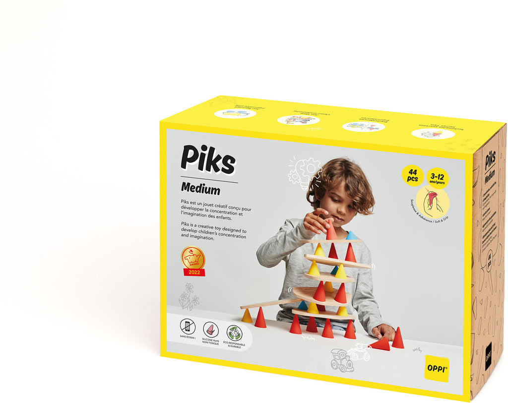 Piks Medium 44 pc. Building Kit — Piccolo Mondo Toys
