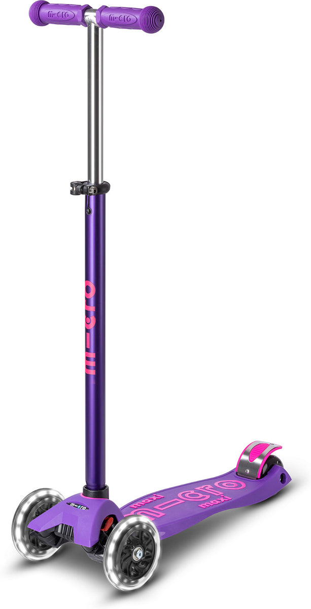 Micro Maxi Deluxe LED Purple Scooter — Piccolo Mondo Toys