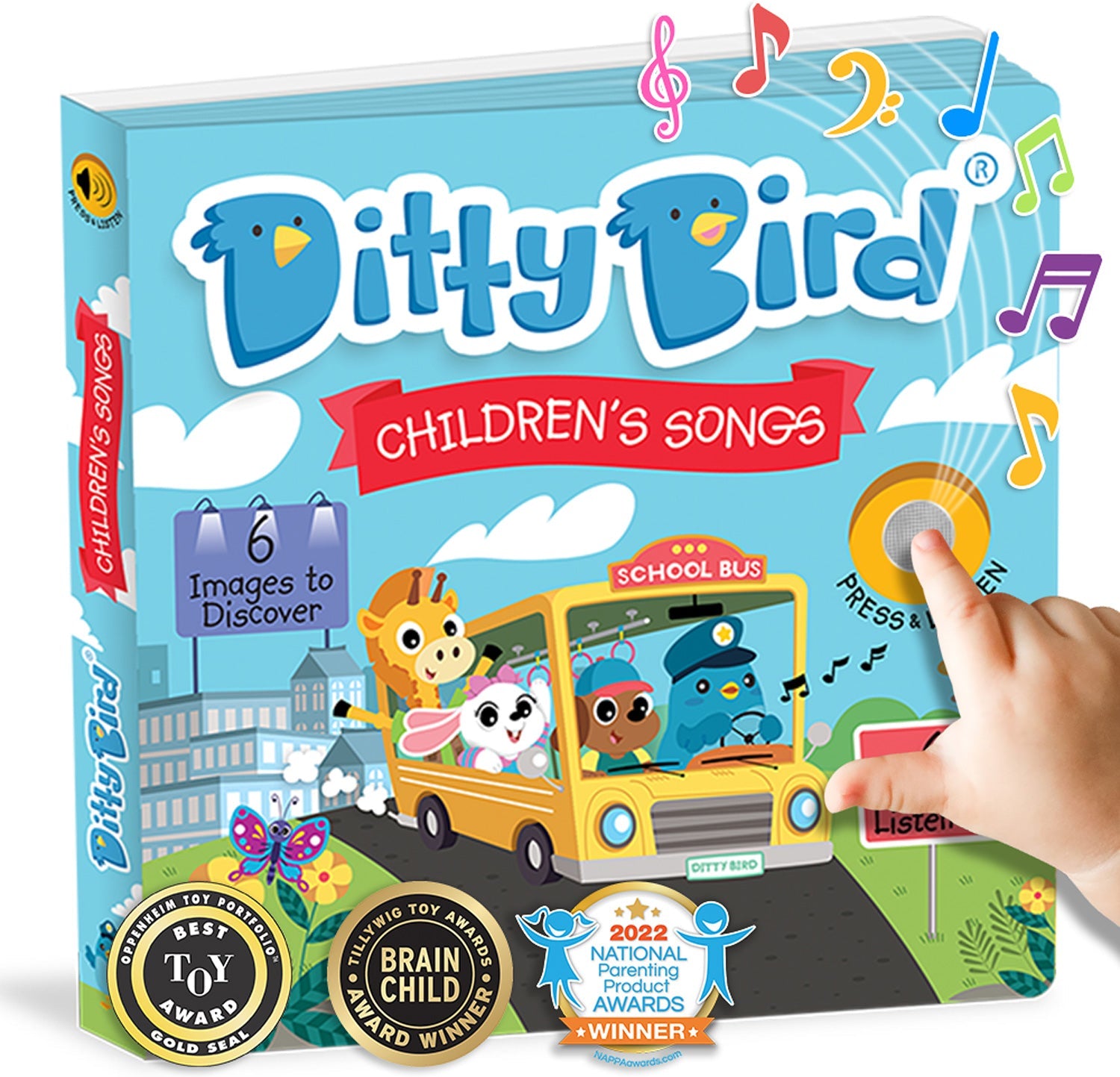 Ditty Bird Children's Songs - Interactive Musical Board Book