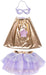 Super Duper Tutu, Cape & Mask - Lilac & Rose Gold Size 4/6