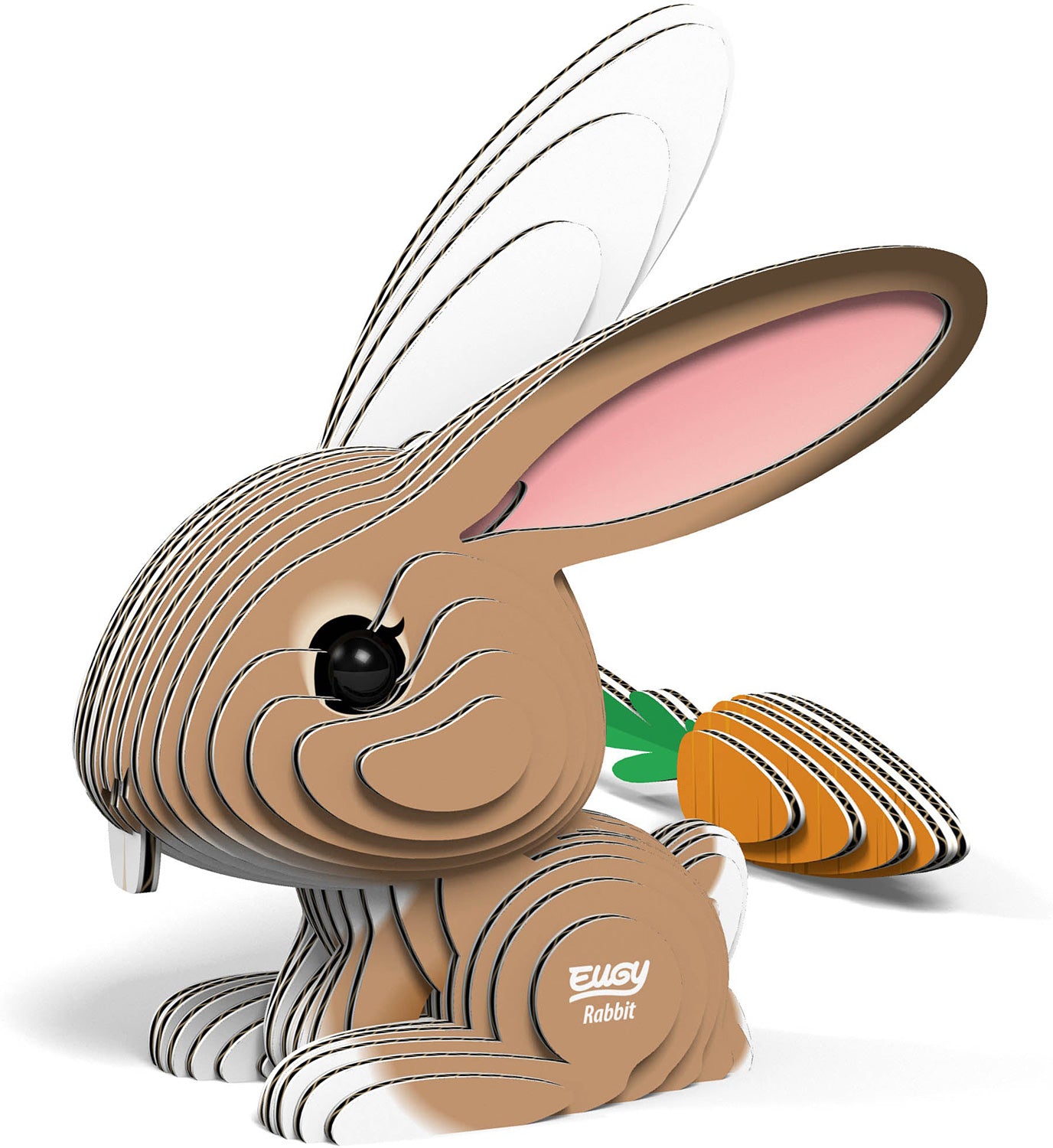 Eugy Rabbit 3D Cardboard Model Kit