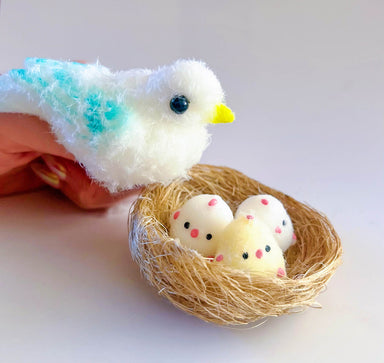 Fuzzy Friends Bird with Babies