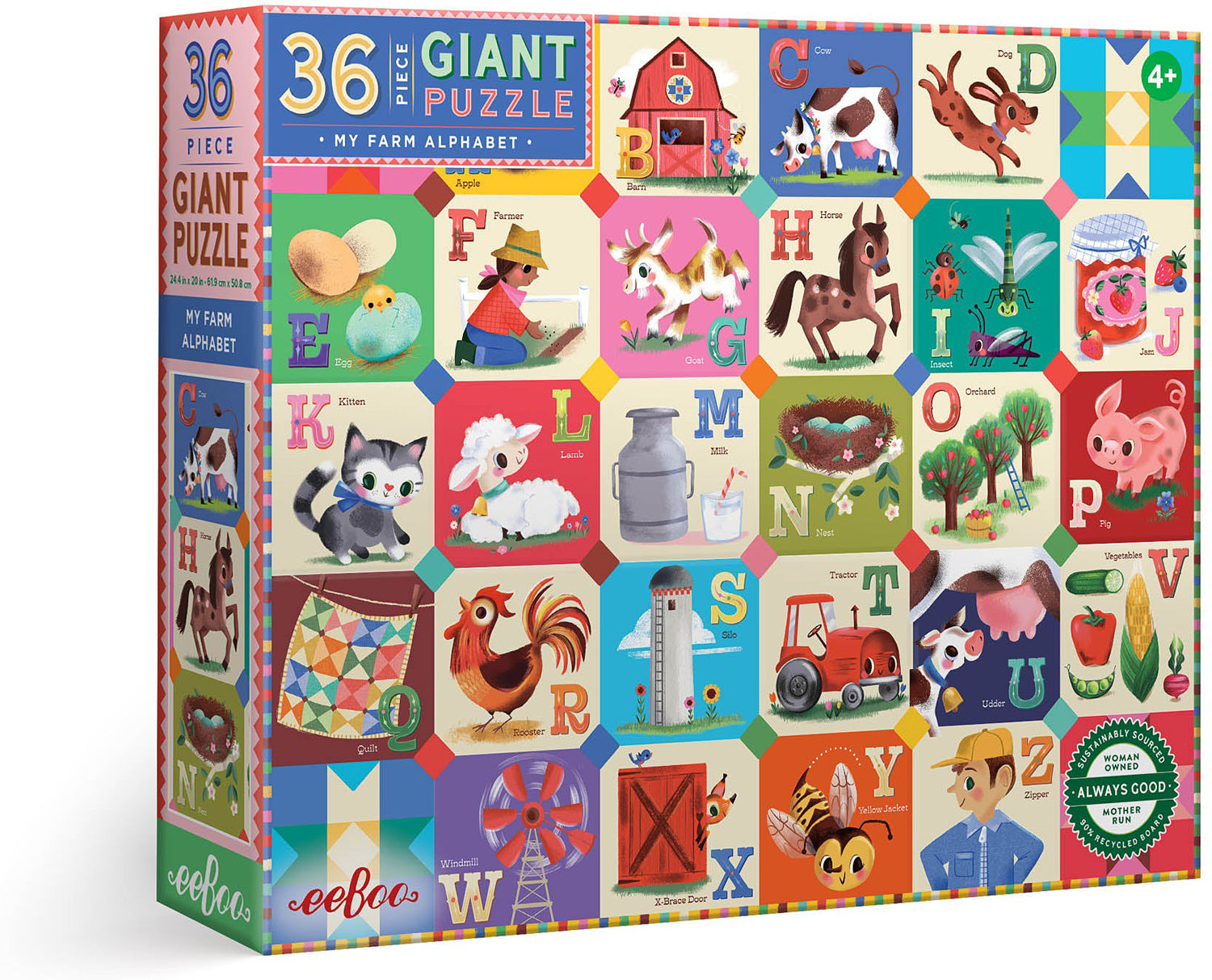 My Farm Alphabet 36 pc Giant Puzzle