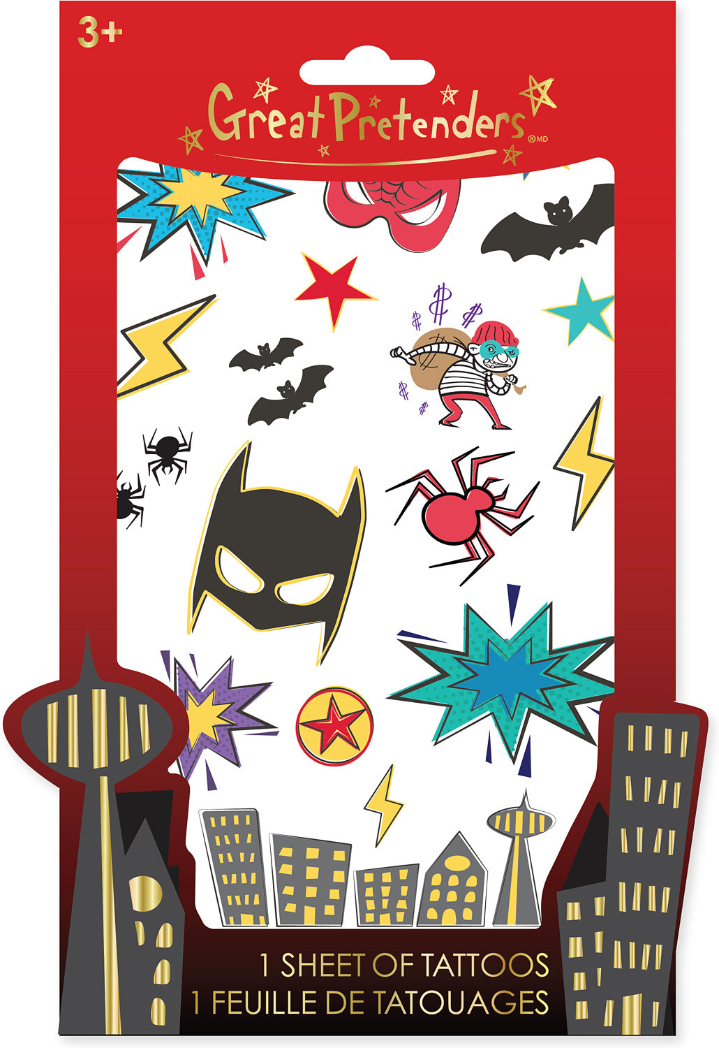 Superhero Temporary Tattoos