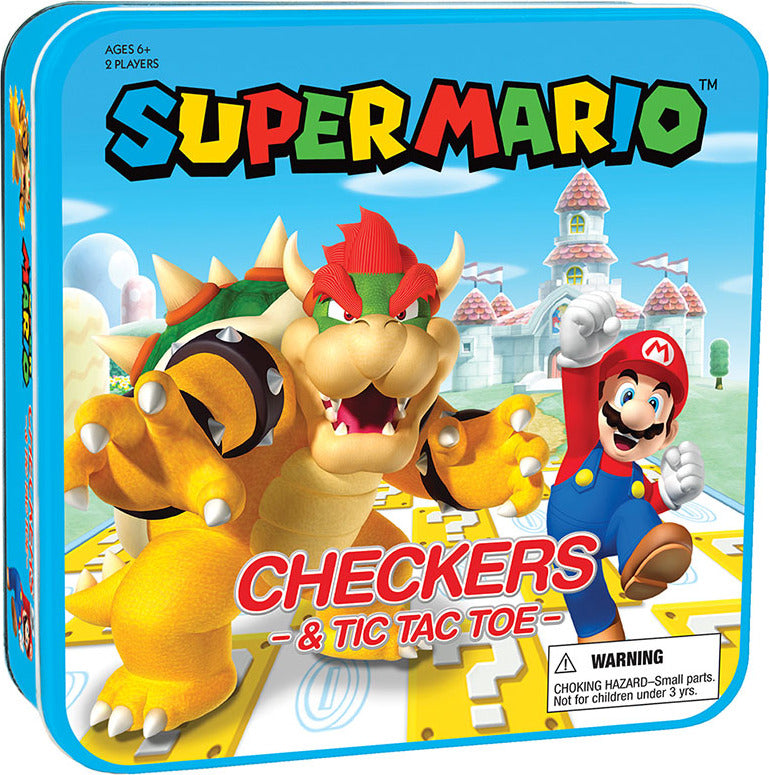 Super Mario Bowser Checkers & Tic Tac Toe Game Set — Piccolo Mondo Toys