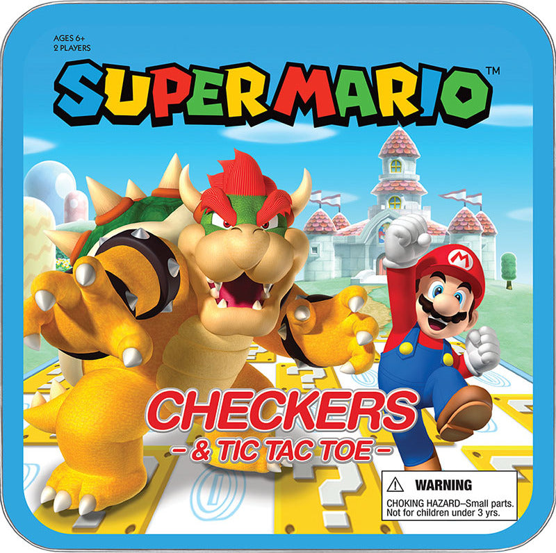 Super Mario™ vs Bowser Checkers & Tic Tac Toe