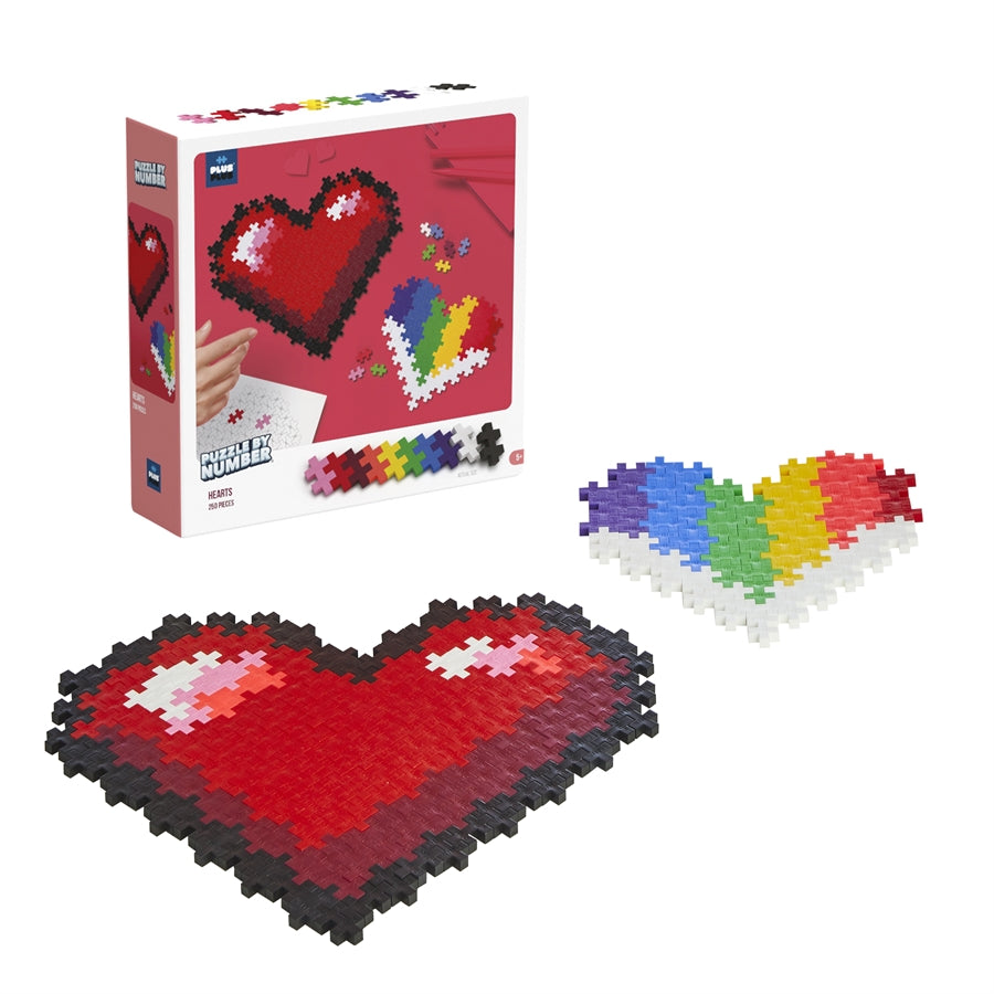 Hearts 250 pc. Puzzle By Number