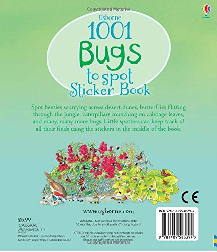 1001 Bugs to Spot Sticker Book